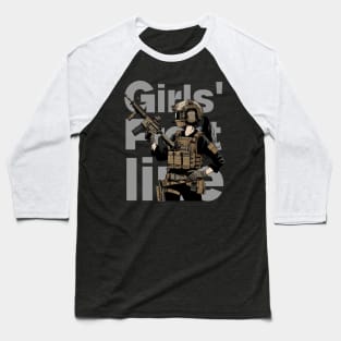 Girls' Frontline Tactical Chic Tee: Where Strength Meets Style Baseball T-Shirt